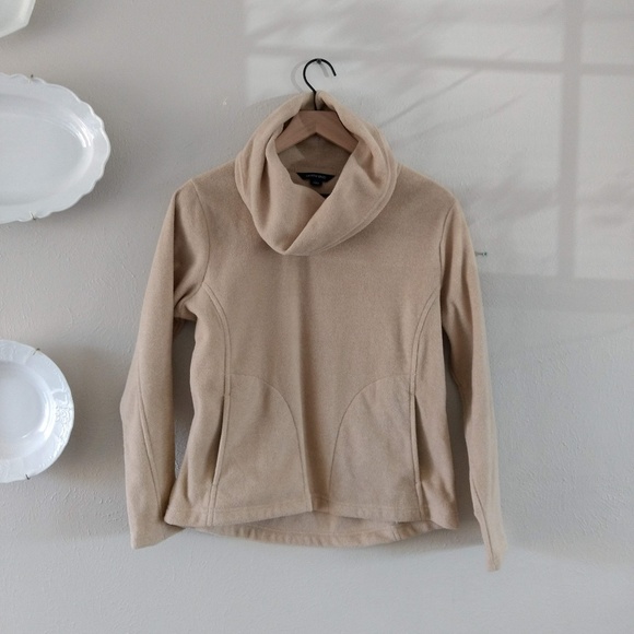 Lands End Tops - Lands End Cowl Neck Fleece Pullover